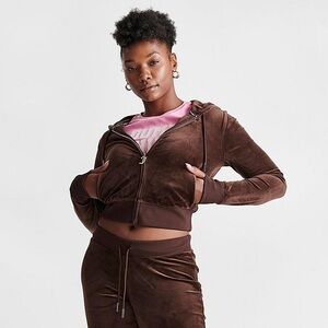 Juicy Couture Chocolate Velour Hoodie